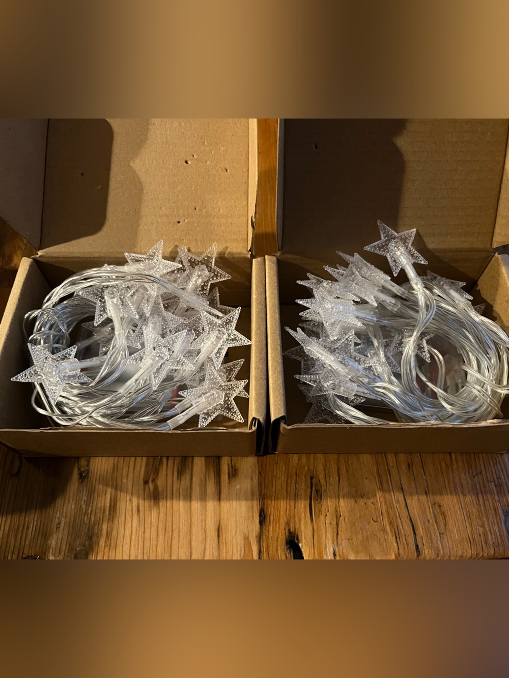 Star Fairy String Lights in Warm White Battery Operated Set of 2 Strings - Picture 7 of 7